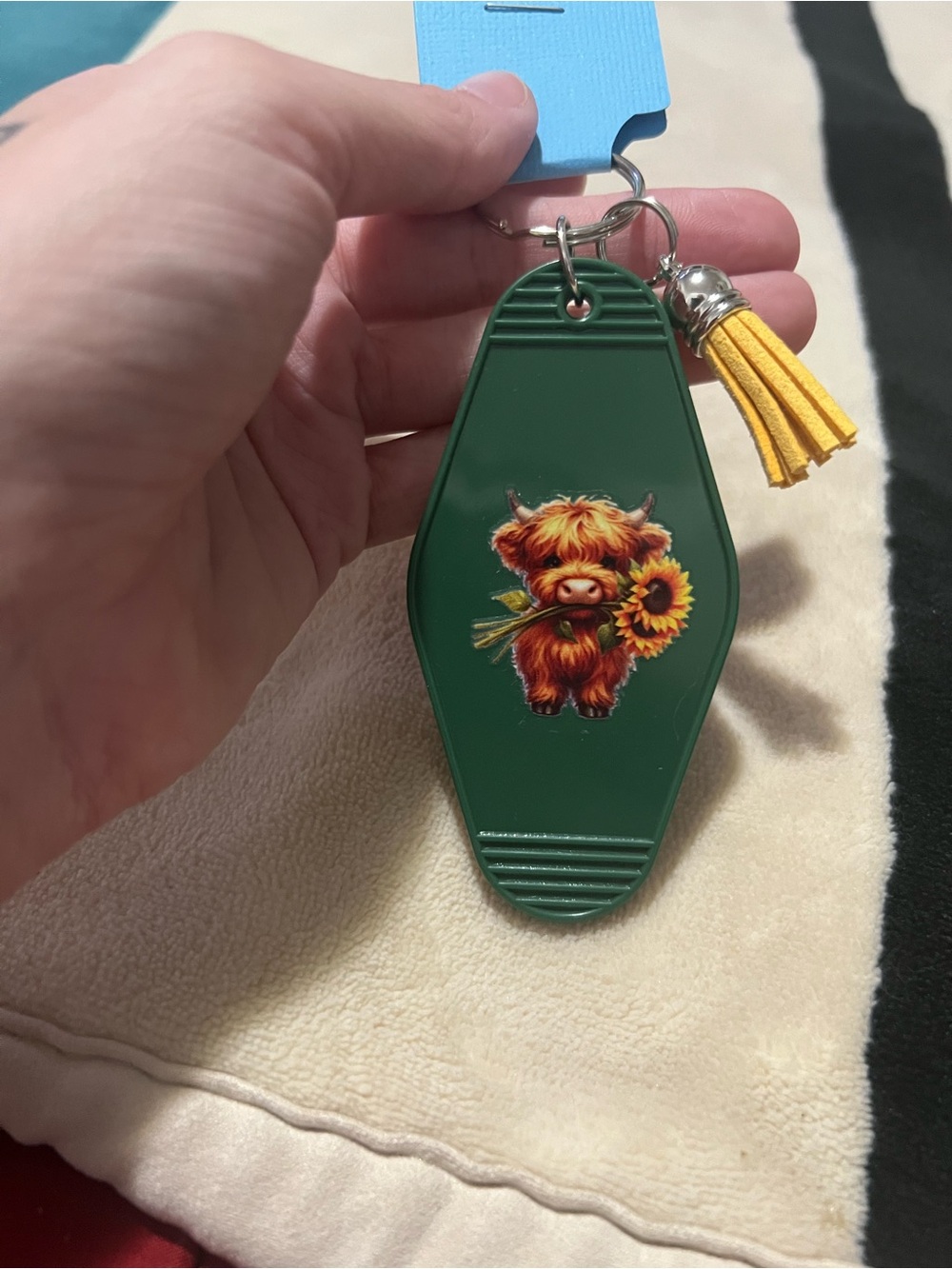 Highland Cow Keychain 🌻